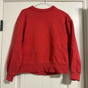 EVERLANE sweatshirt 100% cotton Rust / Red Small